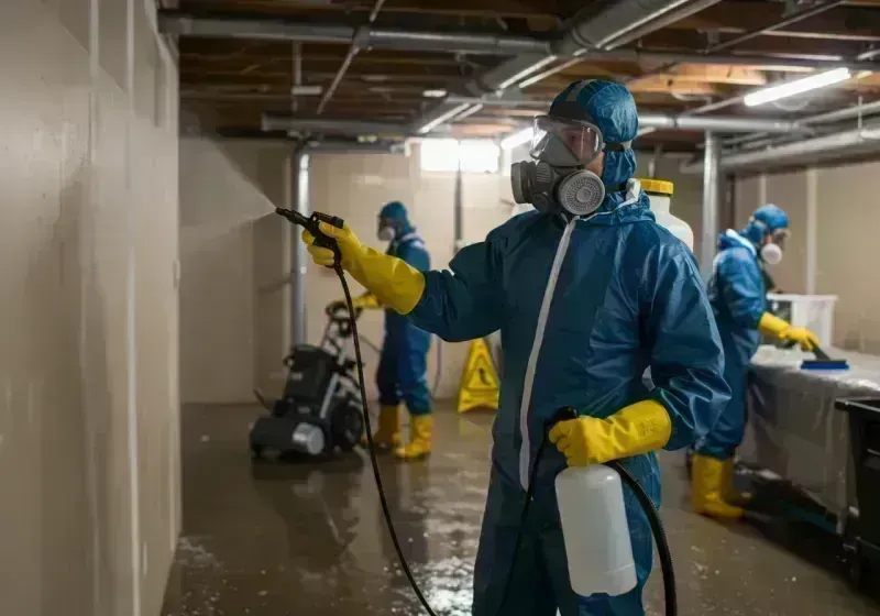 Basement Sanitization and Antimicrobial Treatment process in Towson, MD